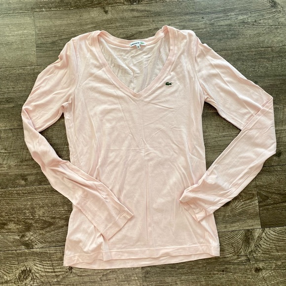 Rose pink Lacoste Large Long Sleeve great condition - Picture 4 of 5
